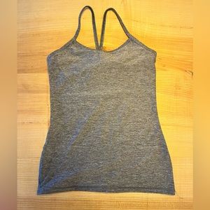 Lululemon racer back tank with built in bra, size 6